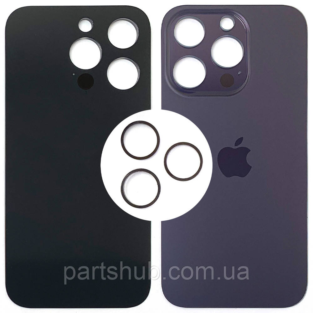 Задня кришка Apple iPhone 14 Pro (фіолетова оригінал Китай з кільцями), фото 1