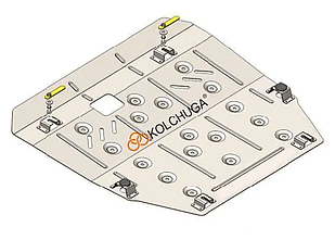Захист двигуна Lexus CT200h (2011-2022) Кольчуга