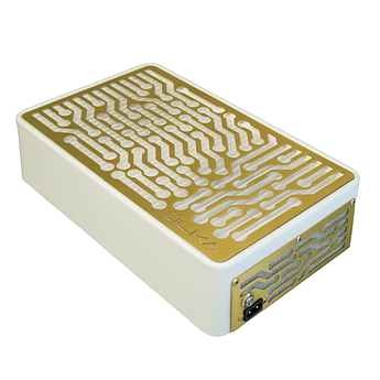 Витяжка для манікюру настільна Ulka Nano, колір білий (сітка золота)