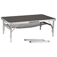 Туристичний Стіл Розкладний Bo-Camp 100x60 cm Grey (1404389) Кемпінговий Складаний Столик для риболовлі, фото 2