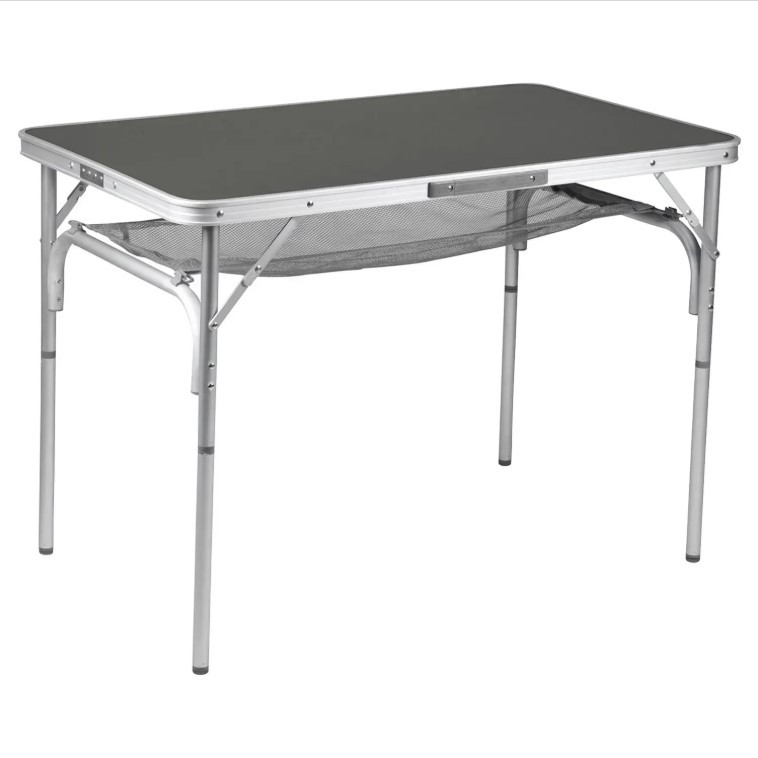 Туристичний Стіл Розкладний Bo-Camp 100x60 cm Grey (1404389) Кемпінговий Складаний Столик для риболовлі, фото 1