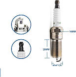 Свічка запалювання EFFECTIVE+U Chevrolet Captiva, Ford Focus, Mazda 3 (компл. 4 шт.) "Torch", фото 2