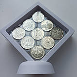 Набір монет 9 штук в 3d рамці ЗСУ ТРО Сили підтримки ППО Командування об'єднаних сил, фото 2