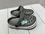 Дитячі сабо крокси crocs Luck line 26/27 17.5 см cірі, фото 3