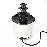 Шоколадний фонтан фондю для дому Zilan ZLN2144 десертний апарат для шоколаду машина 200 мл, фото 3