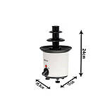 Шоколадний фонтан фондю для дому Zilan ZLN2144 десертний апарат для шоколаду машина 200 мл, фото 5