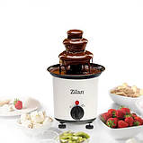 Шоколадний фонтан фондю для дому Zilan ZLN2144 десертний апарат для шоколаду машина 200 мл, фото 7