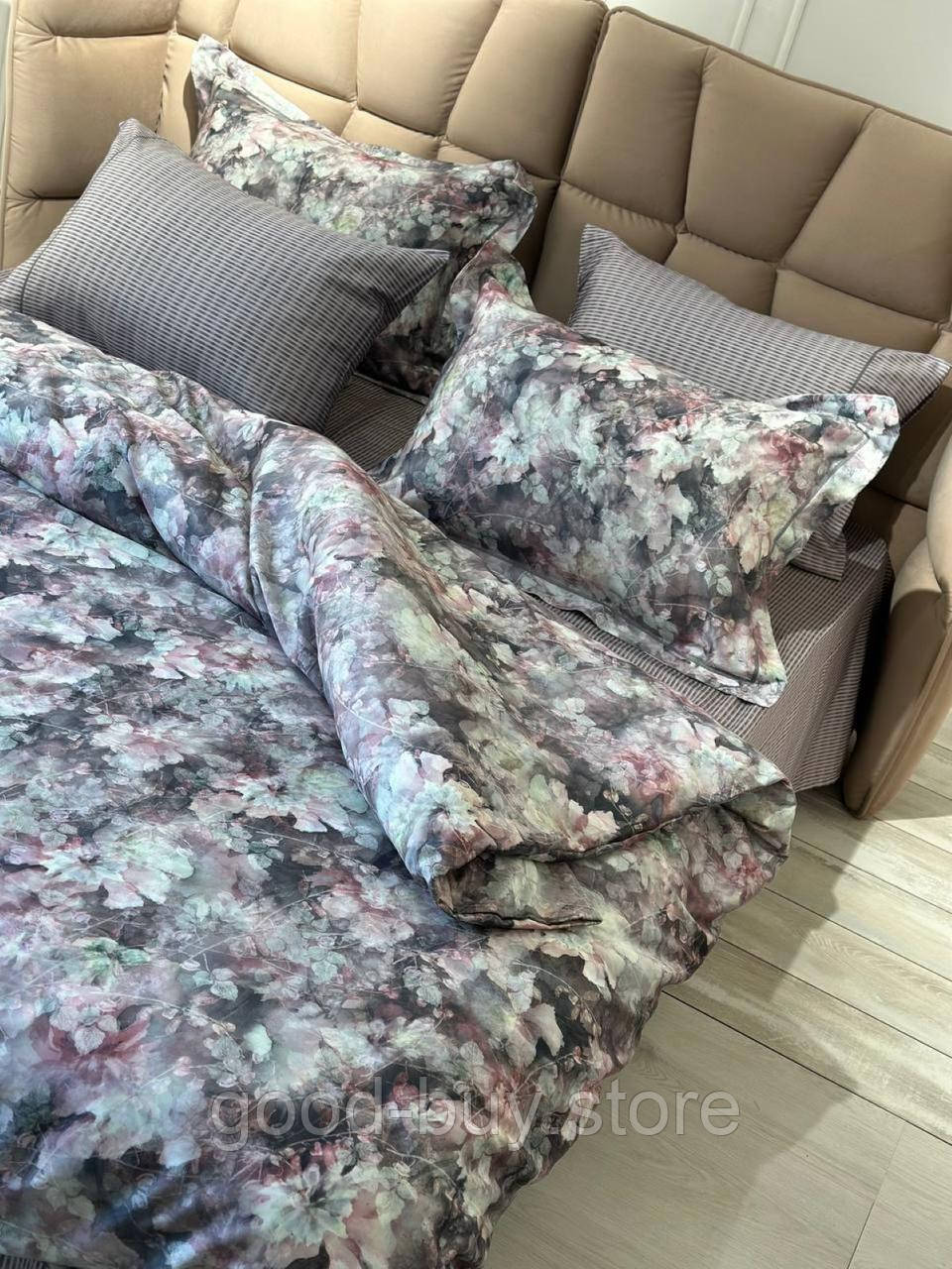 Постільна білизна Maison D'or Yolanda Light Purple євро 200х220 тенсел, фото 1