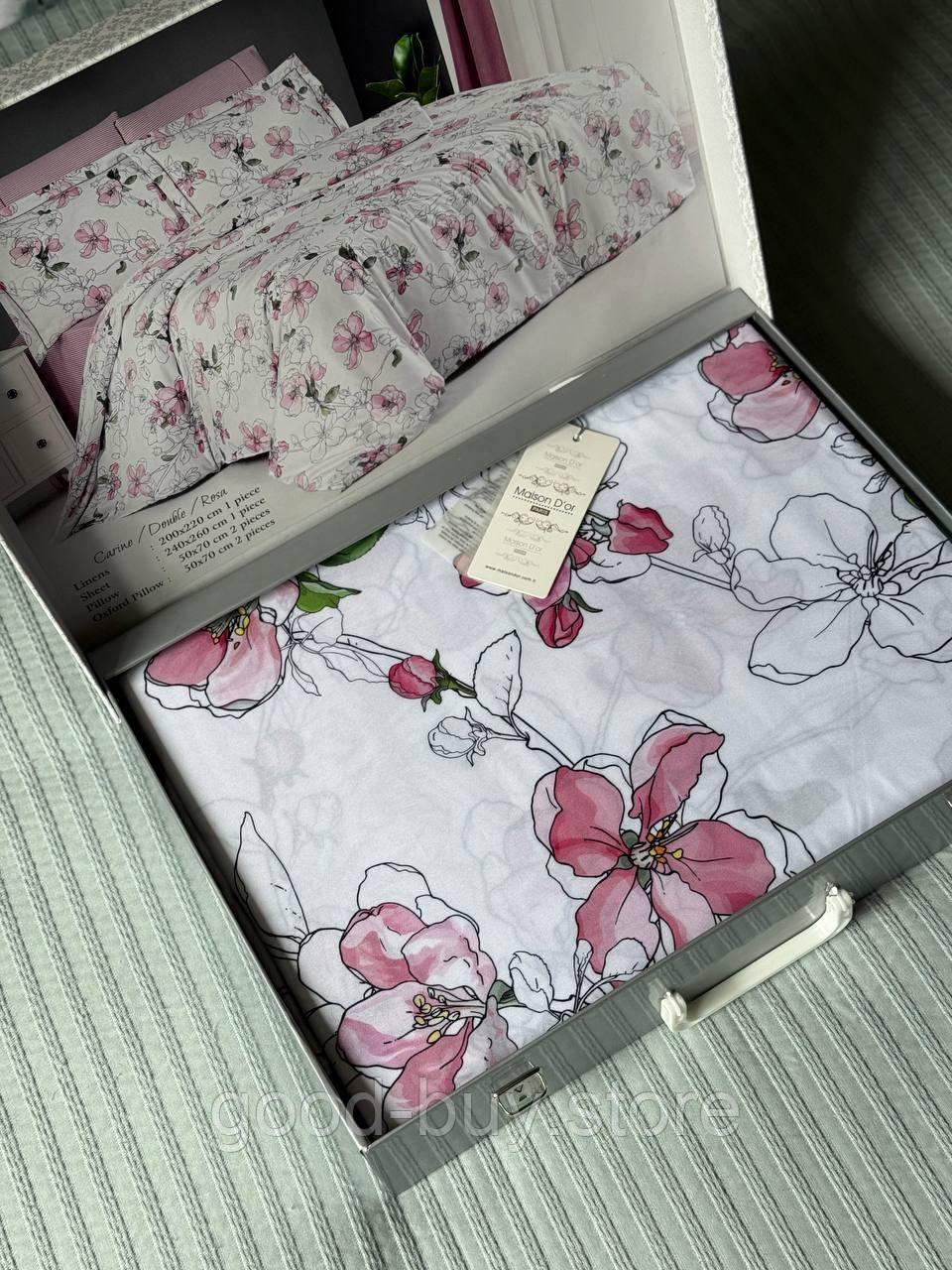 Постільна білизна Maison D&#039;or CORINE Double Rosa євро 200х220 тенсел