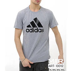 Світло сіра чоловіча спортивна футболка (Бавовна) Розміри: 46,48,50,52,54 (21320-2)