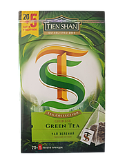 Чай зелений китайський Тянь Шань без добавок у пірамідках 20 штук
