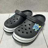 Дитячі крокси сабо  Luck Line сірі  великомірні ! 32-33, фото 4