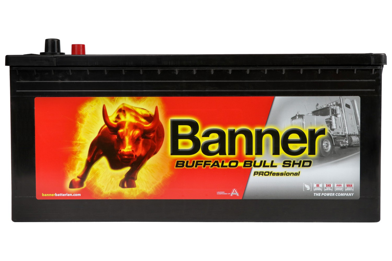 Акумулятор BANNER 12V 225Ah 1150A Вібростійкі Buffalo Bull Shd Pro L+ 517*273*240Mm, фото 1
