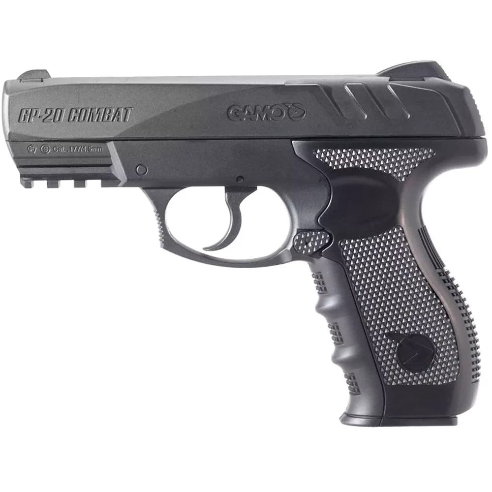 Пневматичний пістолет Gamo GP-20 Combat 4.5 мм + 5 балонів СО2 і 400 кульок ВВ, фото 1