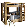 Дитяче двоярусне ліжко LION Флай 90х190 см з вбудованим столом Дуб Артизан/Лілі-95 (LION-041638), фото 2