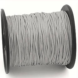 Шнур вощений 1 мм +-90 м Сірий