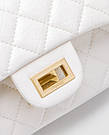 Сумка жіноча Шанель Chanel 1.55 Reissue Double Flap Leather Bag White/Gold, фото 2
