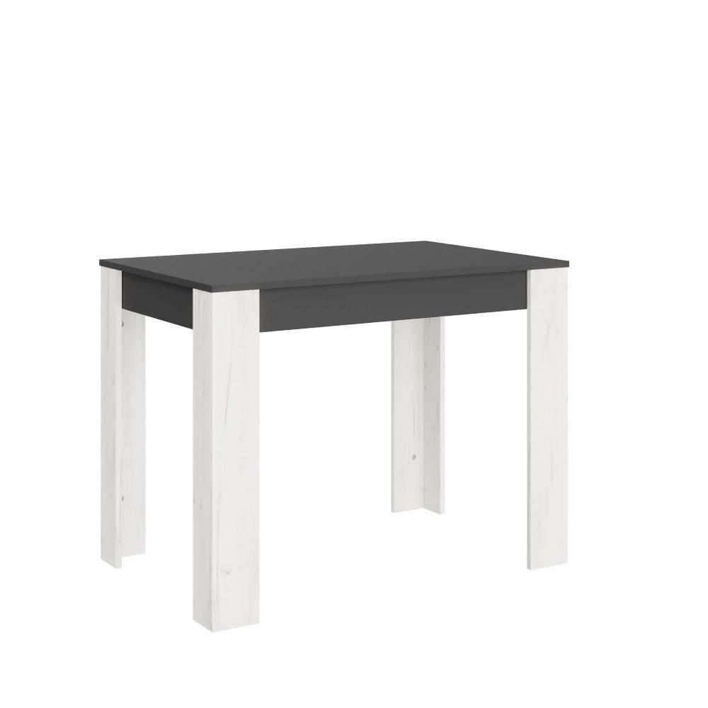 Обідній стіл Еверест СТО-1 110х65х77 см Графіт/Дуб крафт білий (DTM-071147), фото 1