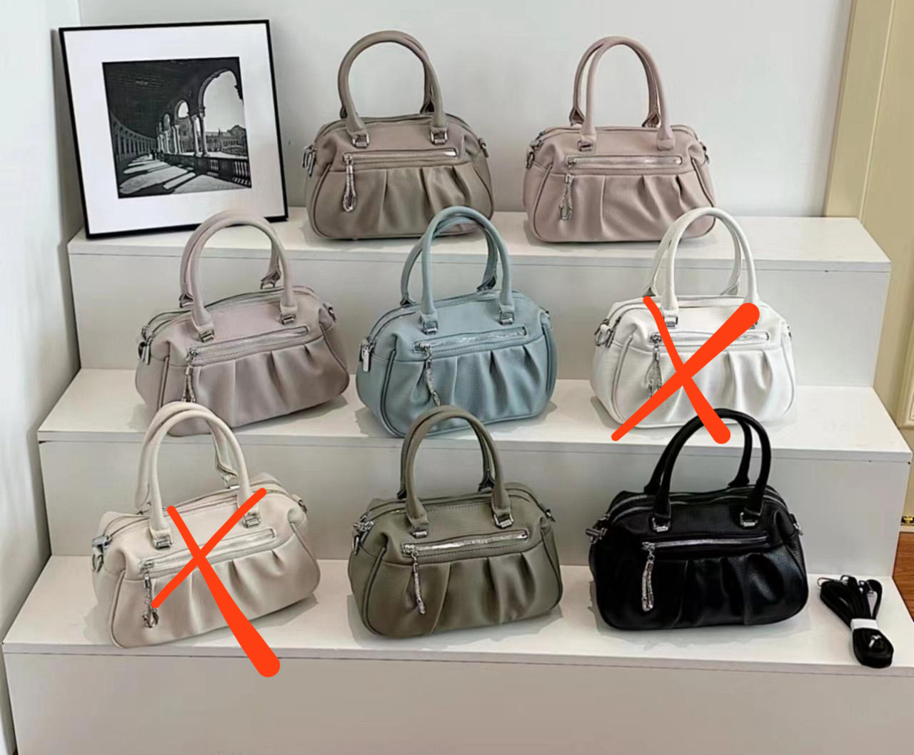 Сумочка жіноча крос-боді на блискавці зі штучної шкіри у різних кольорах Fedya, фото 1