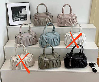 Сумочка жіноча крос-боді на блискавці зі штучної шкіри у різних кольорах Fedya