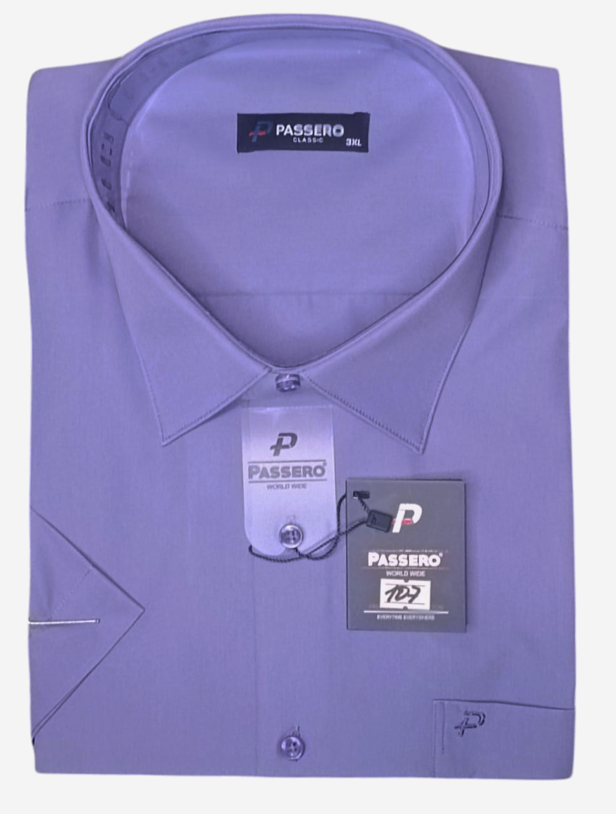 Теніска чоловіча батальна Passero vk-0107 однотонна класична Туреччина ошатна стильна короткий рукав 4XL