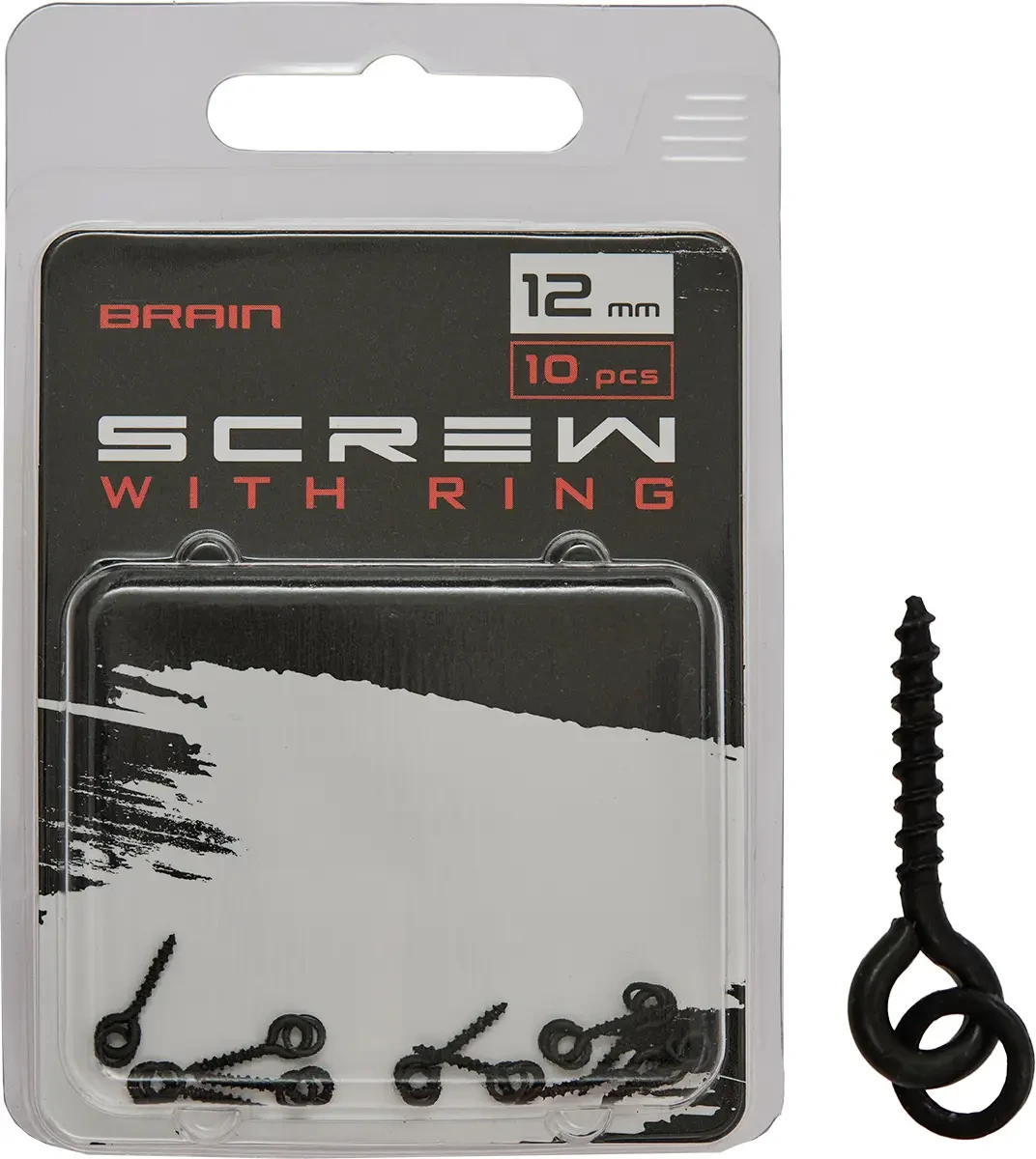 Гвинт для бойлів Brain Screw With Ring (10 шт/уп), 12mm(15mm,25mm), фото 1