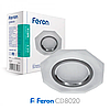 Врізний світильник Feron CD8020 з LED підсвіткою Ø90мм (врізний Ø60мм, глибина 60мм) під змінну лампу MR16 G5.3, фото 3