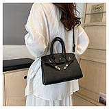 Жіноча сумка 2210 крос-боді на ремінці чорна, фото 6