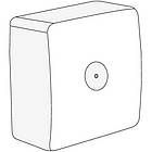 Коробка монтажная под ЕВП п/р 60х60мм для кабель-канала TMC, ABS пластик белый [00573] In-liner Classic SMN