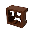 Коробка монтажная 87x87x45мм универсальная ABS пластик коричневый [10123RB] In-liner Classic PDD-N60 ДКС