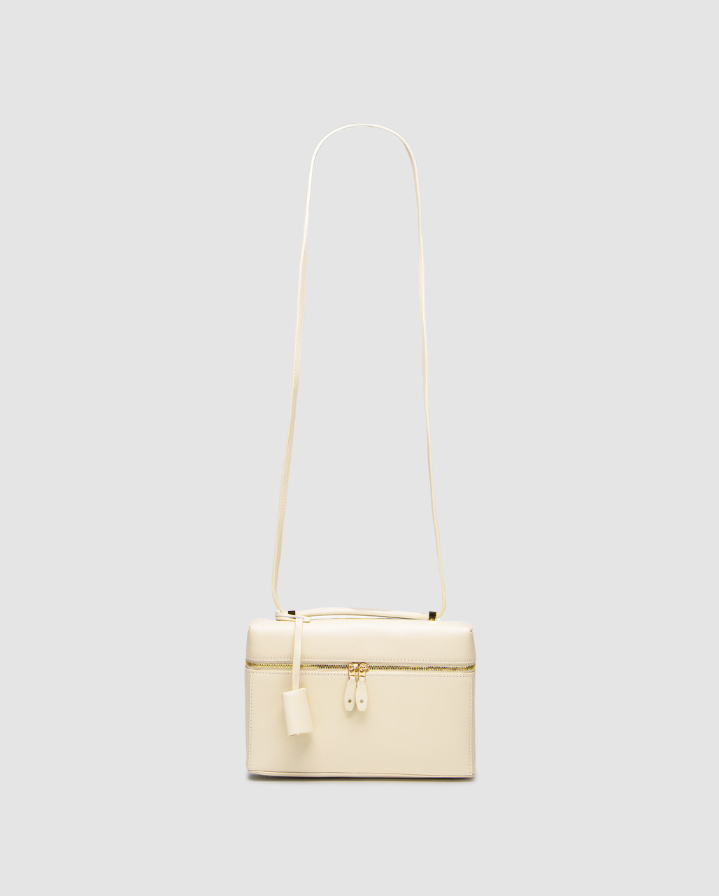 Жіноча брендова сумка Loro Piano Loro Piana Extra Bag L23 Cream Leather