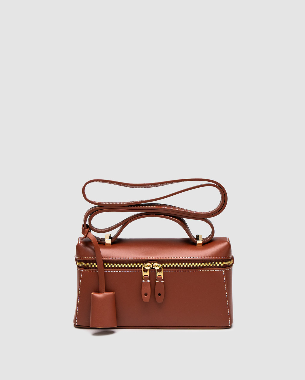 Жіноча брендова сумка Loro Piano Loro Piana Extra Bag 19 Ginger Leather