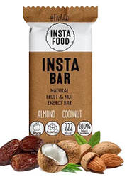 Батончик Insta Food мигдаль кокос 40 г