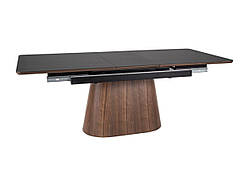 Стіл обідній MONACO 160 (200)*90 чорний/горіх