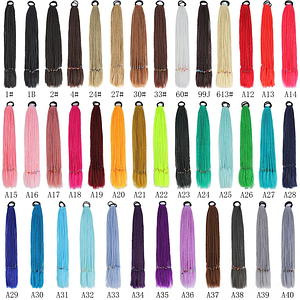 Канекалон кіски Зізі на резинці 12 штук Афрокосички