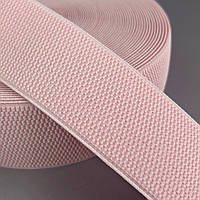 Резинка поясна, манжетна - 6см/25ярд - персик