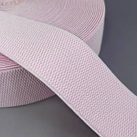 Резинка поясна, манжетна - 6см/25ярд - світло-рожевий