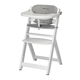 Стільчик для годування з вкладишем Bebe Confort Timba (6 місяців-10 років) White/Gray Сірий