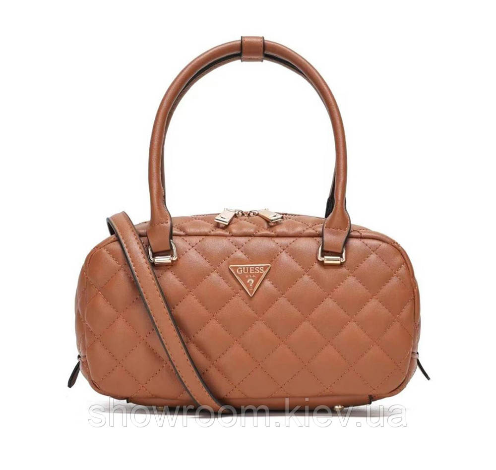Жіноча сумочка бочонок Guess (94105) brown, фото 1