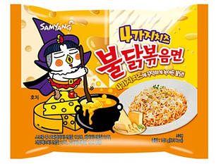 Samyang Корейська локшина
Локшина швидкого приготування Samyang Buldak Ramen зі смаком 4 сири 145 г, фото 1