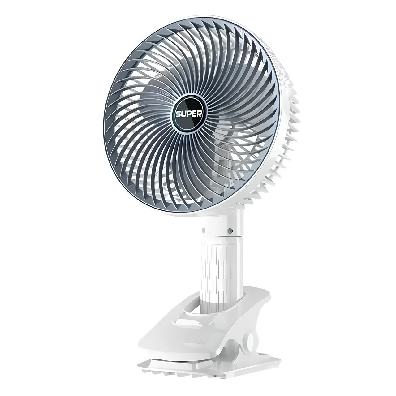 Вентилятор кліпсовий трирівневий обдув регулювання Desktop Fan 360 ° ART-10034 White, фото 1