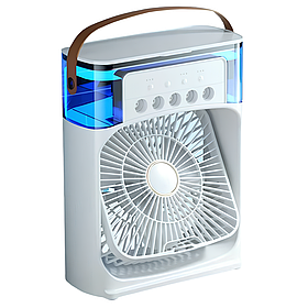 Міні вентилятор із контейнером для льоду Air Cooler Fan 9418 White