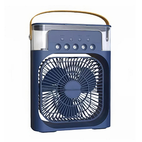 Міні вентилятор із контейнером для льоду Air Cooler Fan 9418 Blue