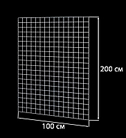 Торгова сітка (решітка) 200х100см дріт 3мм,осередок 50/50мм.