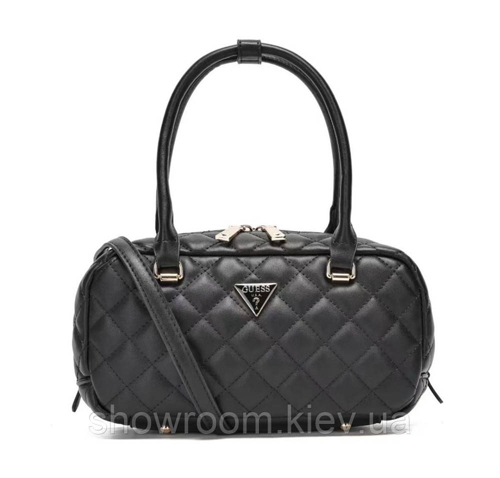 Жіноча сумочка бочонок Guess (94105) black, фото 1