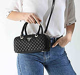 Жіноча сумочка бочонок Guess (94105) black, фото 3