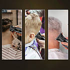 Акумуляторна машинка для стрижки волосся + 4 насадки, від USB / Чоловічий триммер для стрижки, фото 3