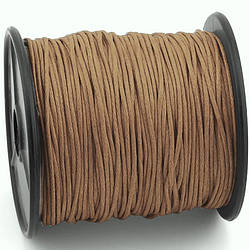 Шнур вощений 1 мм +-90 м Коричневий світлий