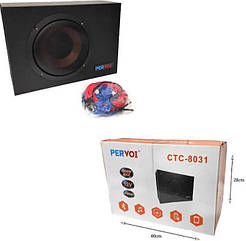 Активний ультратонкий сабвуфер PERVOI CTC-8031 8 дюймів 90 Вт підсилювач потужності Автомобільна акустика