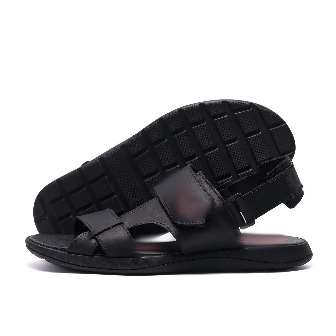 Чоловічі шкіряні сандалі Black Leather